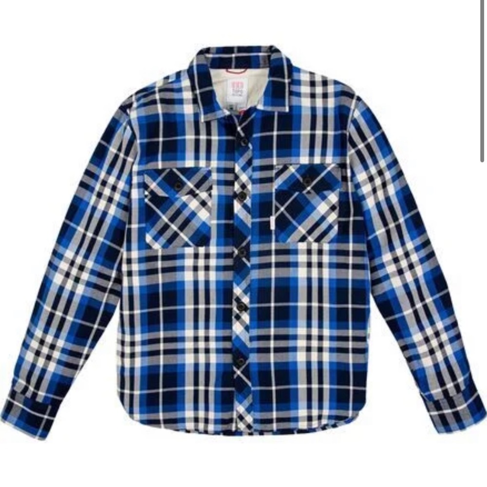 The Field Shirt in Natural + Navy Plaid -- by Topo Designs